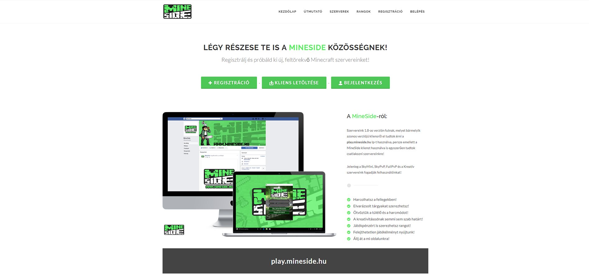 Mineside játékszerver - codelabs.hu